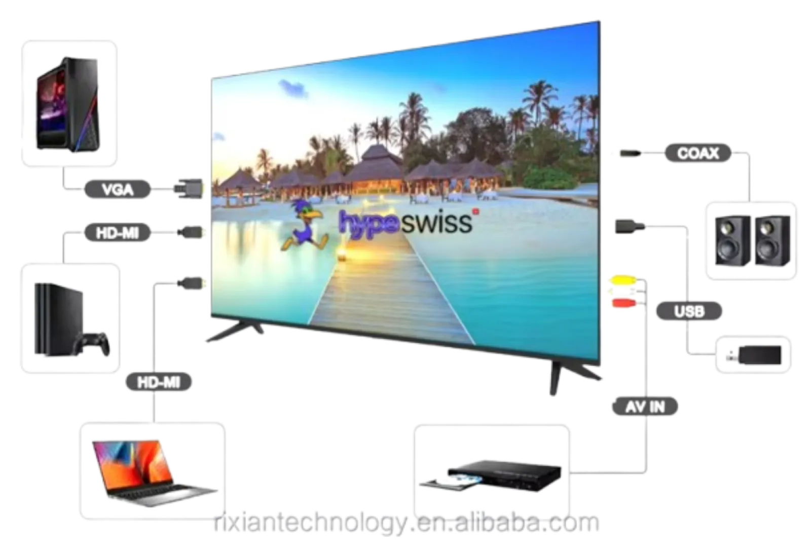 Hype SWISS TV 50" · LED Android Smart TV